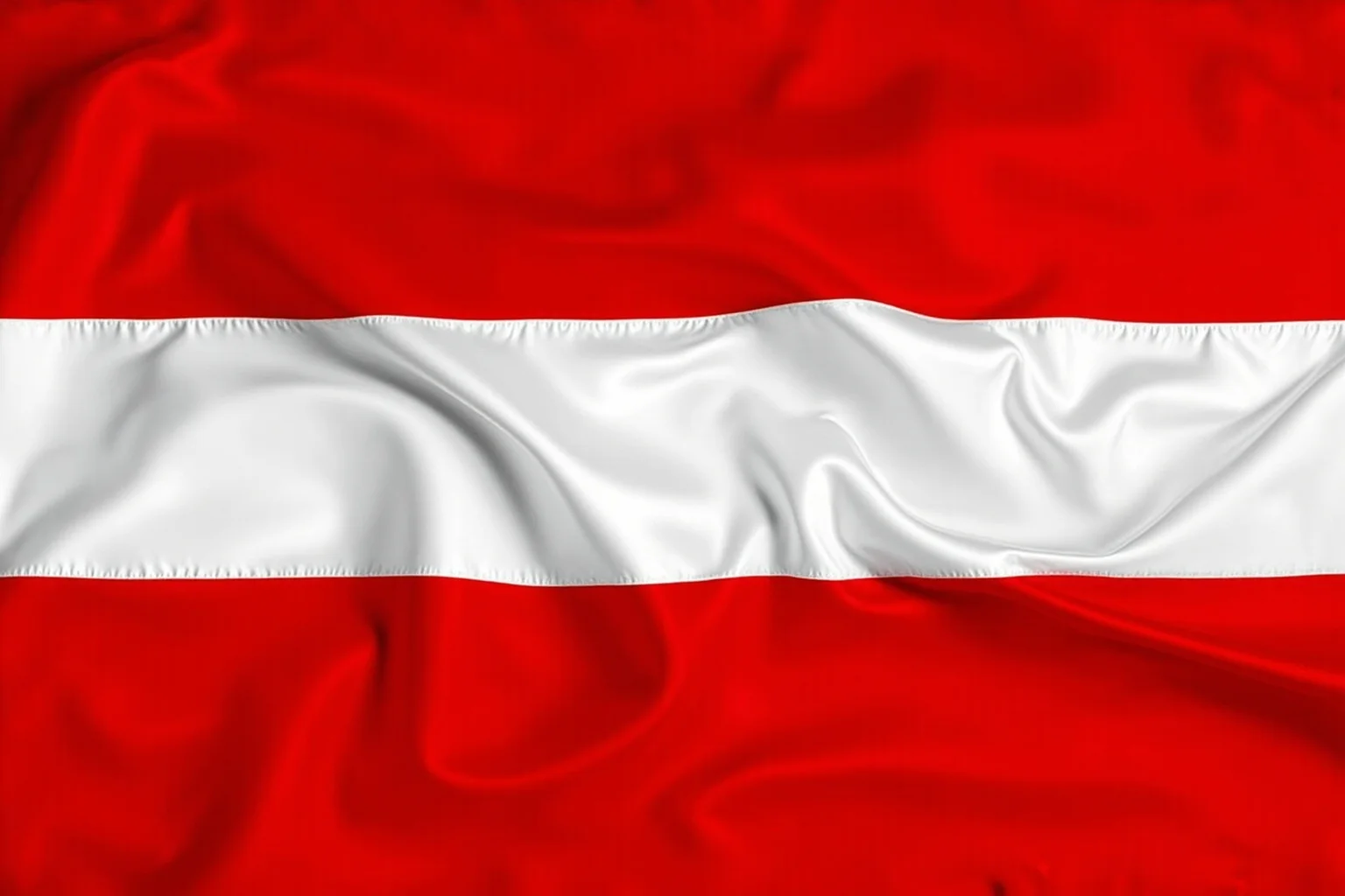 Austria's red-white-red striped flag depicted with a subtle medieval crusader banner motif in the background