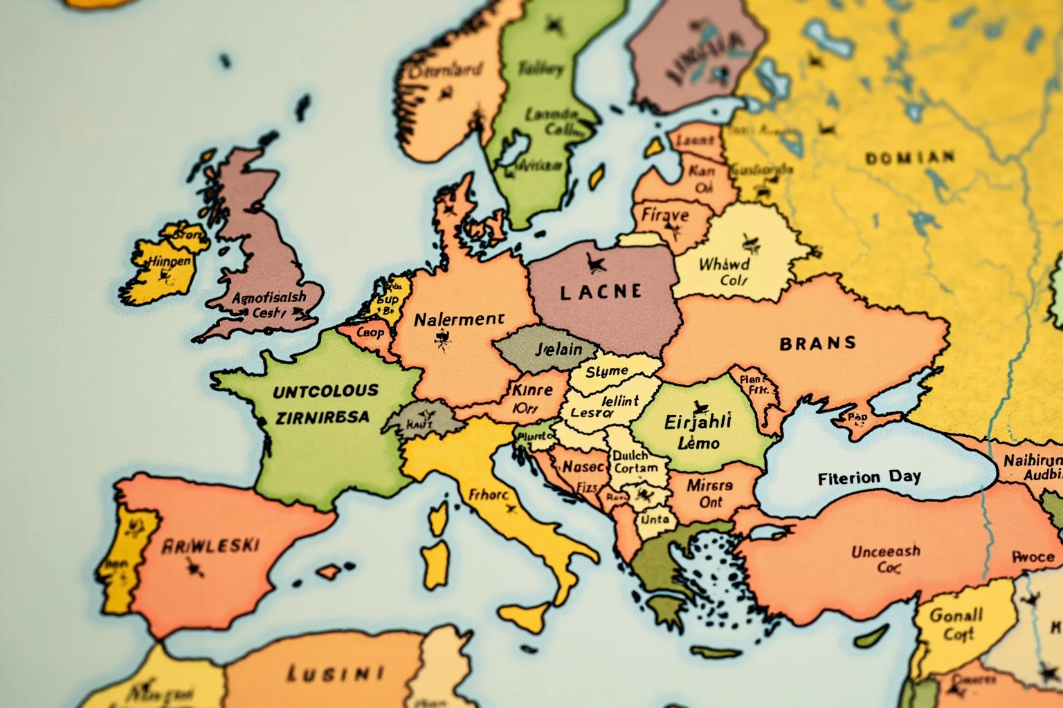 Best Nonfiction Books About WWI: The 25 Best WWI and WWII Reads 2 Vintage 1914 European map with pins marking alliance nations, book cover style illustration