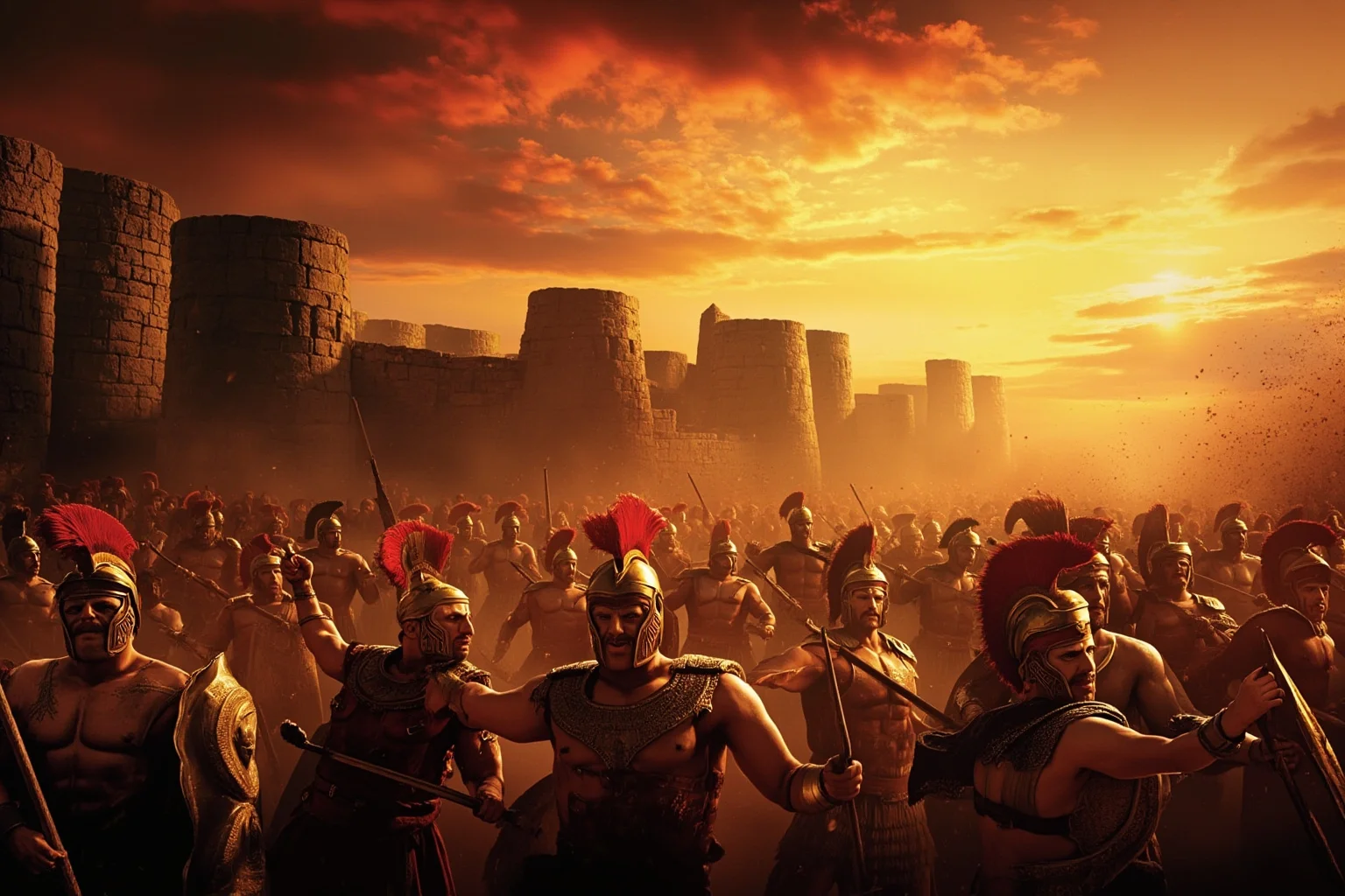 23 Important Ancient Greek Battles In History 24 Dramatic mythological battle scene of ancient Greek warriors before the legendary walls of Troy at sunset