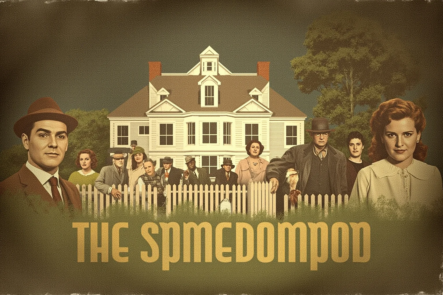Walt Disney: 10 Controversies That Haunt Him & 10 Ways He Changed the World 6 Faded vintage movie poster style illustration of a 1940s Southern plantation scene, muted colors, symbolic and non-photorealistic