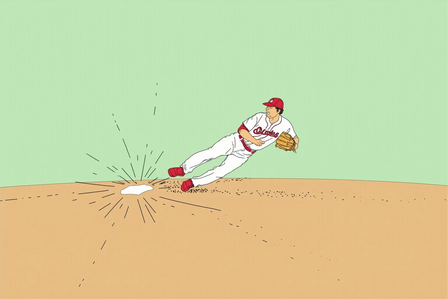 Worst Baseball Players Of All Time: 20 Infamous MLB Legends Everyone Remembers 8 Illustration of a baseball second baseman making a wild, off-target throw to first base