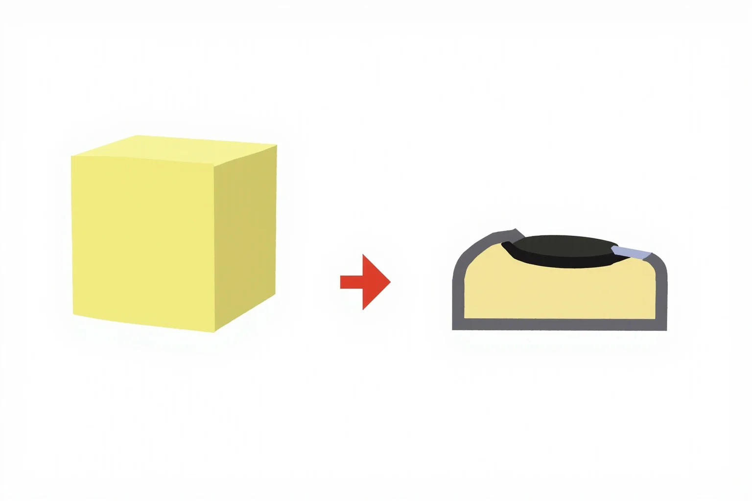Facts About The Space Race: 25 Things Everyone Gets Wrong (or Right) 18 Illustration of a cushioned foam block and a small spacecraft seat cross-section, clean and stylized