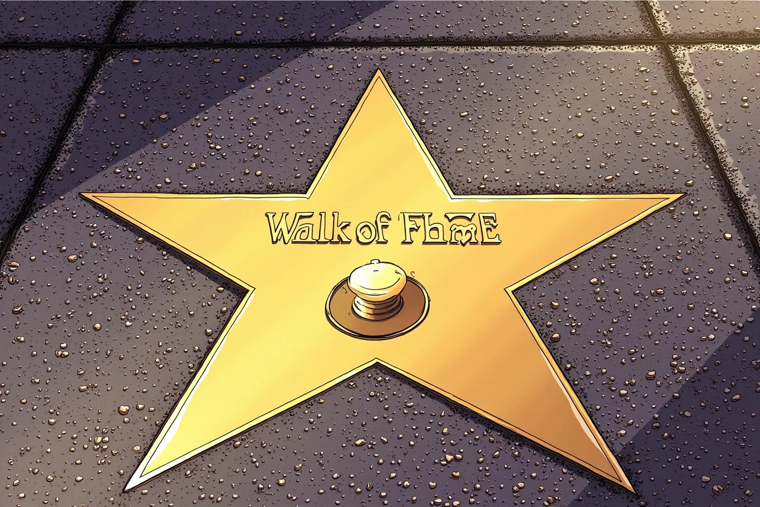 The Heartbreaking Life Story of Judy Garland: 26 Facts You Should Know 27 Illustration of a golden star embedded in a sidewalk, celebratory Hollywood Walk of Fame mood