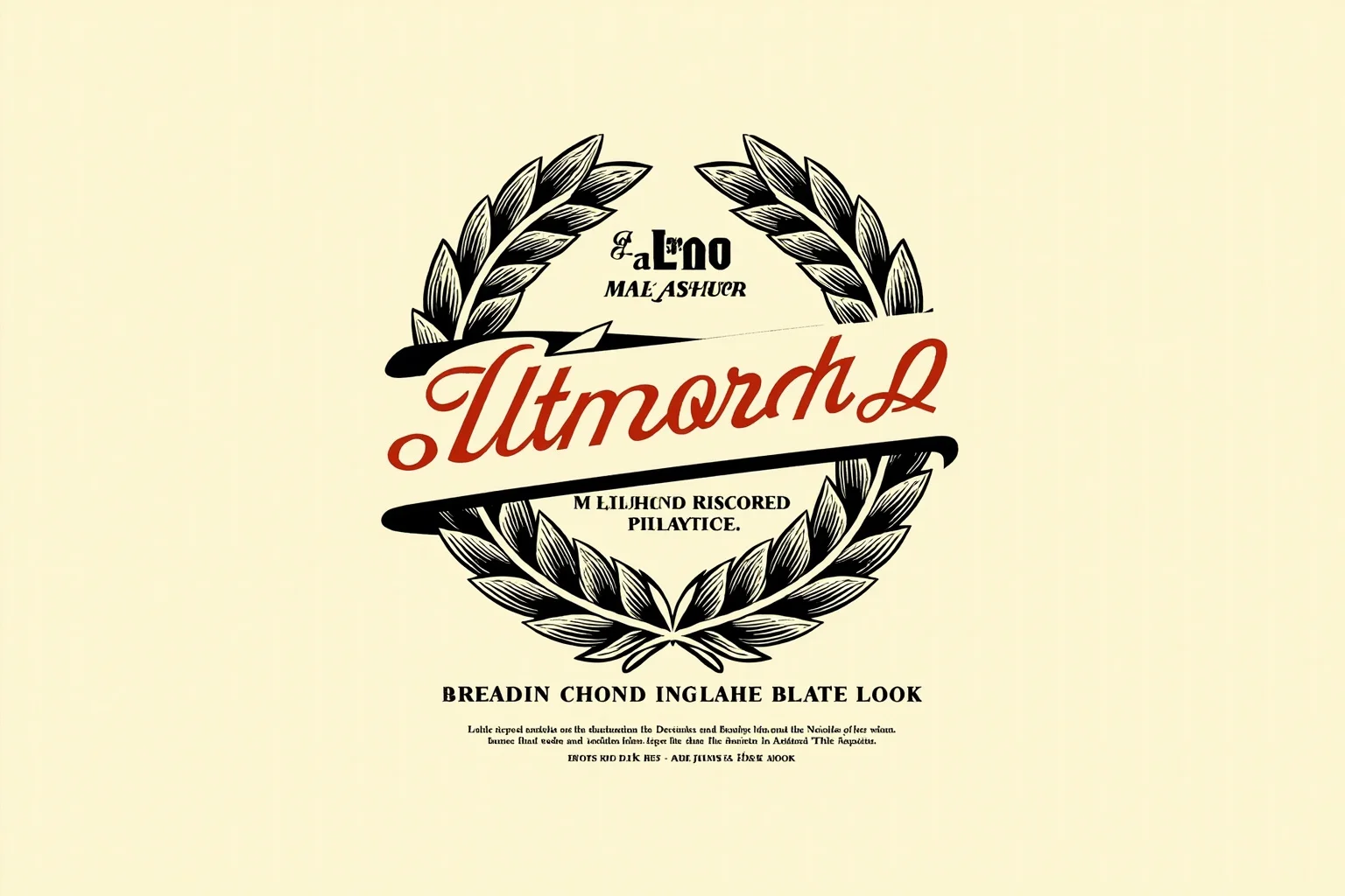 Illustration of a vintage magazine cover with a laurel wreath and 'Most Admired' style banner, retro design