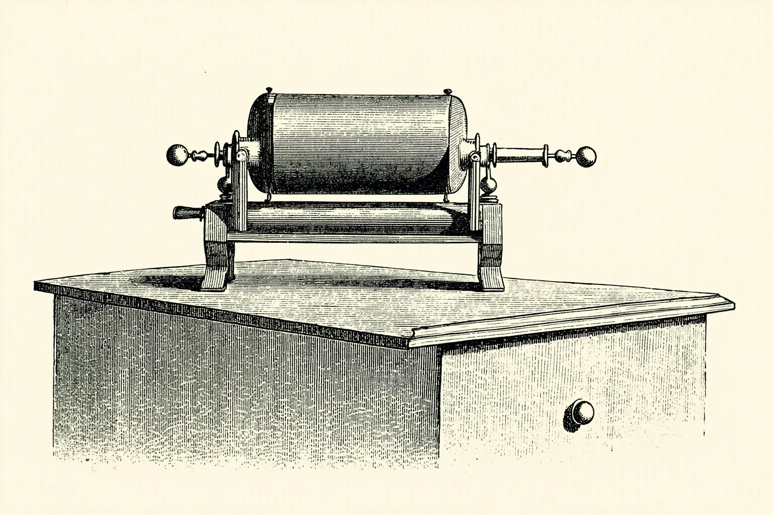 The Worst Inventions of All Time, Ranked 14 Illustration of an 18th-century wooden medical bellows device on a doctor's antique table