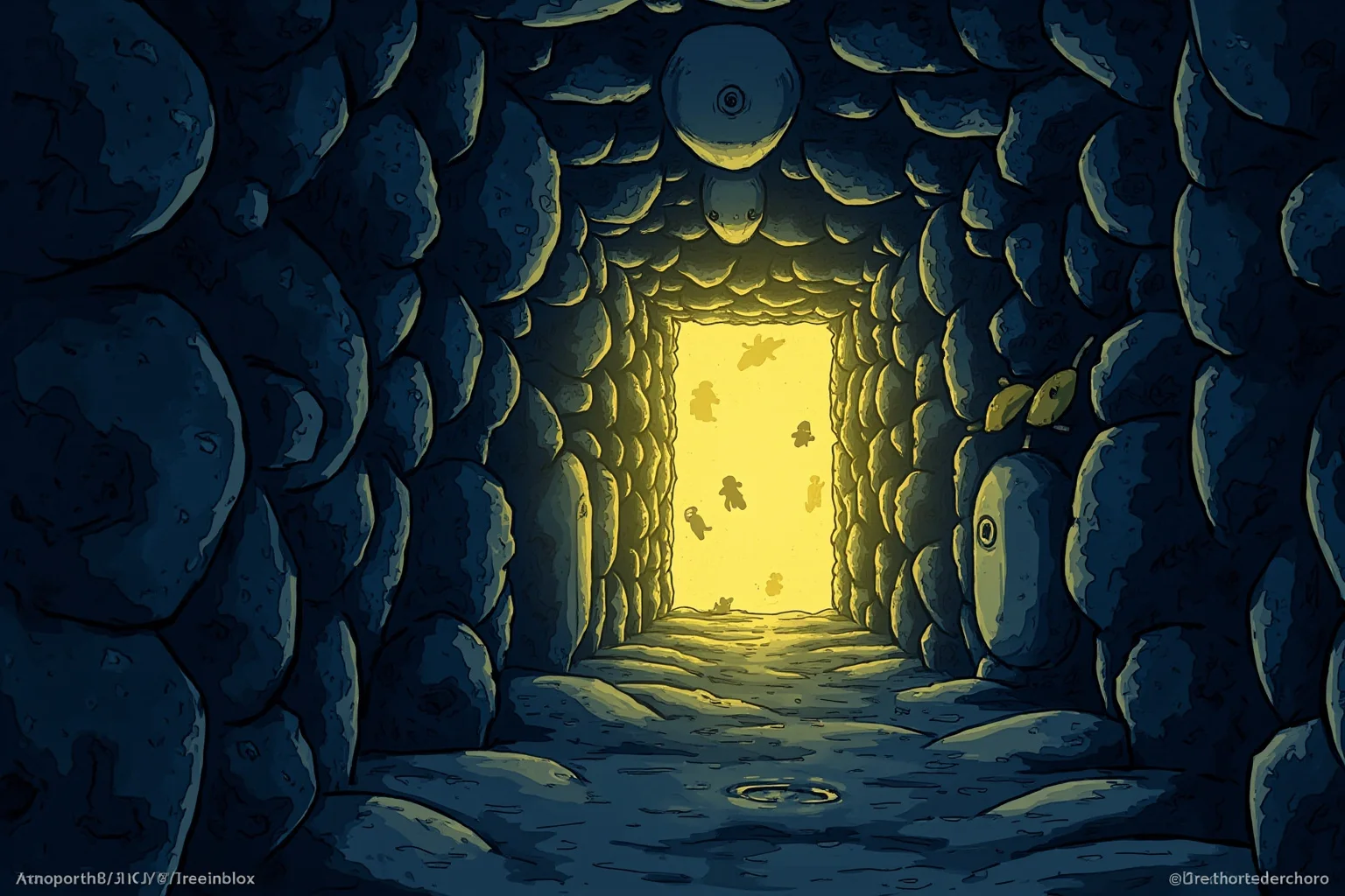 Walt Disney: 10 Controversies That Haunt Him & 10 Ways He Changed the World 10 Illustration of an eerie glowing cryogenic chamber inside a theme park tunnel, clearly stylized and fictional in tone
