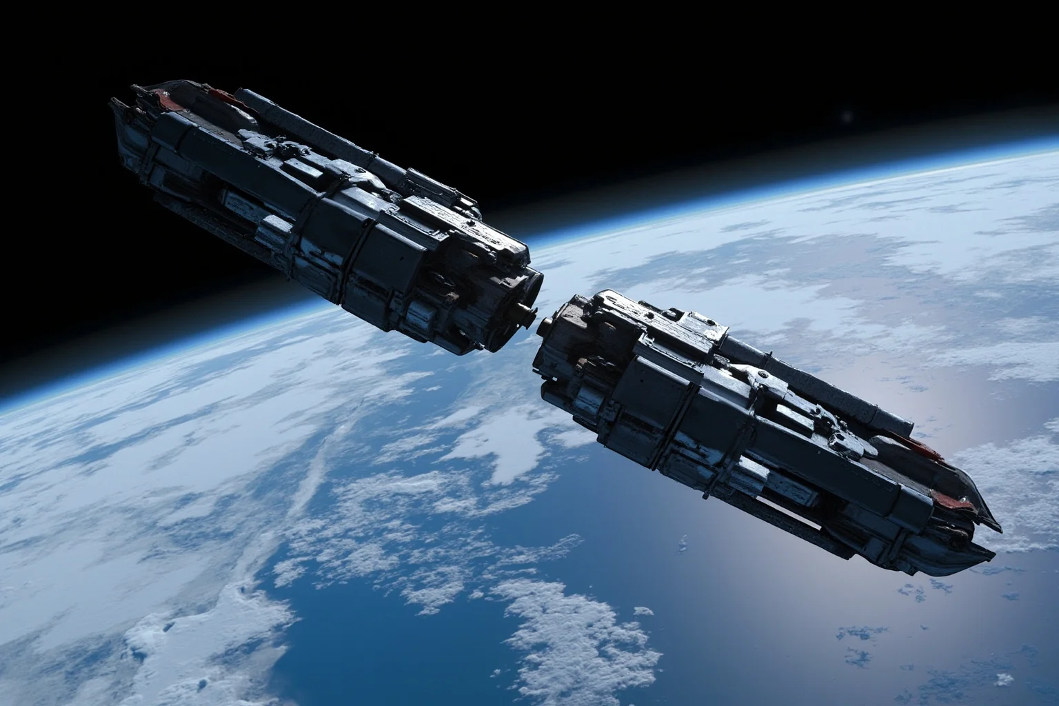 Facts About The Space Race: 25 Things Everyone Gets Wrong (or Right) 23 Illustration of two spacecraft docking together in orbit with Earth in the background, symbolizing cooperation