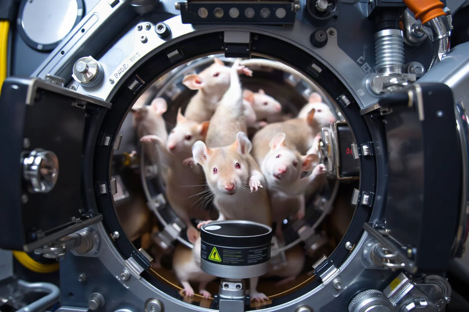 Mice in a modern laboratory habitat module aboard the International Space Station
