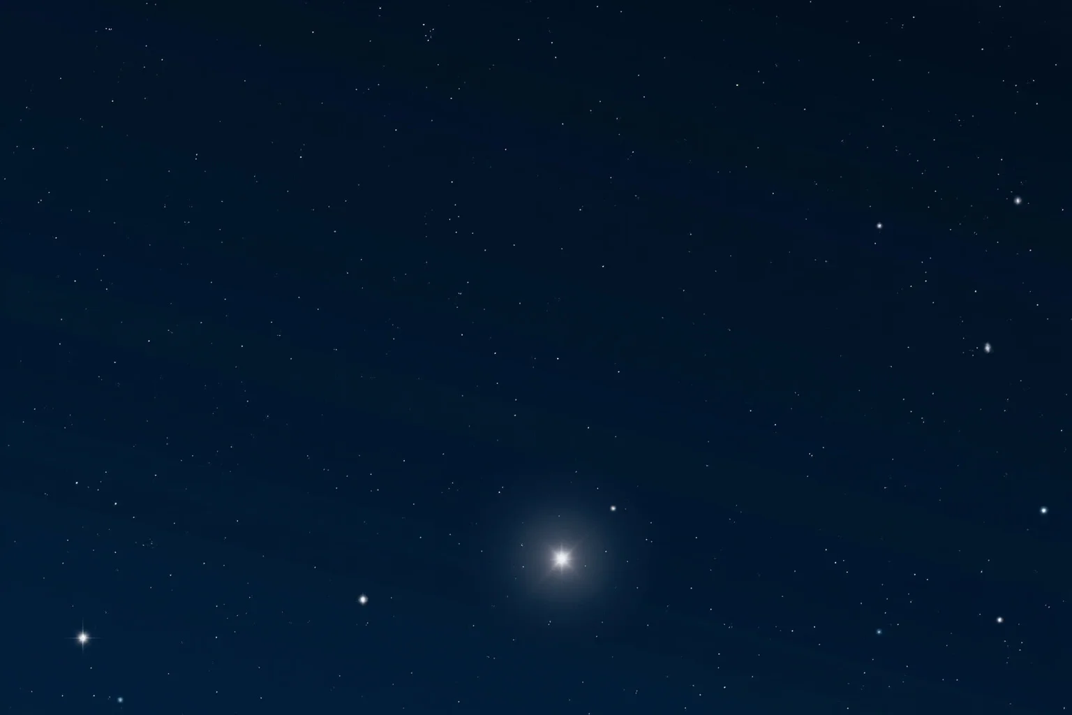 22 Famous Constellations With Fascinating Ancient Histories 18 Night sky illustration of Canis Major constellation with Sirius shining as the brightest star in the scene