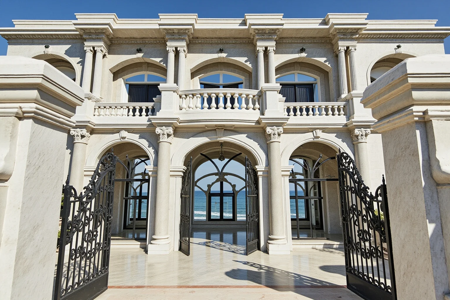 25 Famous American Historical Homes You Can Still Visit Today 11 Opulent Italian Renaissance-style oceanfront mansion in Newport with marble facade and iron gates