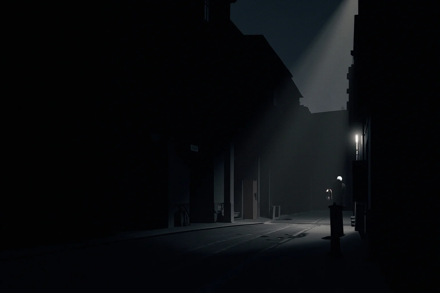 22 Creepiest People in History (And the Truth Behind Their Legends) 12 Shadowy 1920s German city street at night, moody noir-style illustration