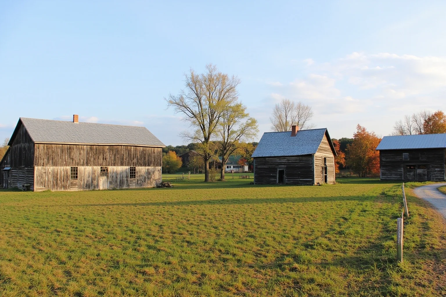 25 Famous American Historical Homes You Can Still Visit Today 23 Simple reconstructed 19th-century wooden farmhouse and outbuildings on a small rural homestead