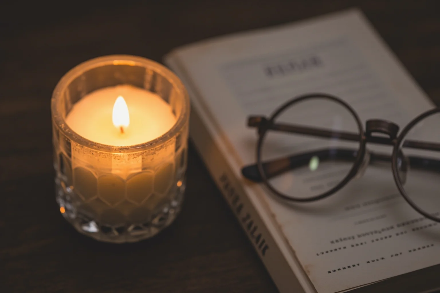 Best Nonfiction Books About WWI: The 25 Best WWI and WWII Reads 26 Single candle beside a worn memoir book and pair of round wire-frame glasses