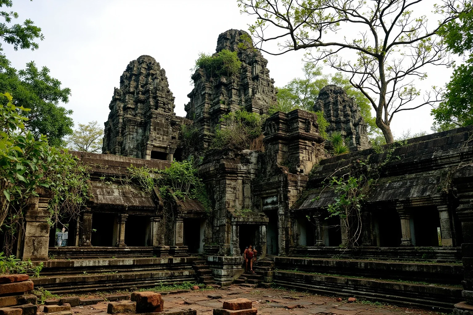 Empires That Fell Slowly—and 20 That Collapsed Overnight 12 The overgrown temples of Angkor Wat reclaimed by jungle