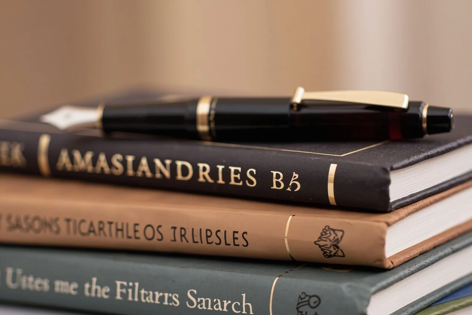 Best Nonfiction Books About WWI: The 25 Best WWI and WWII Reads 19 Three thick hardcover history volumes stacked together with a fountain pen on top