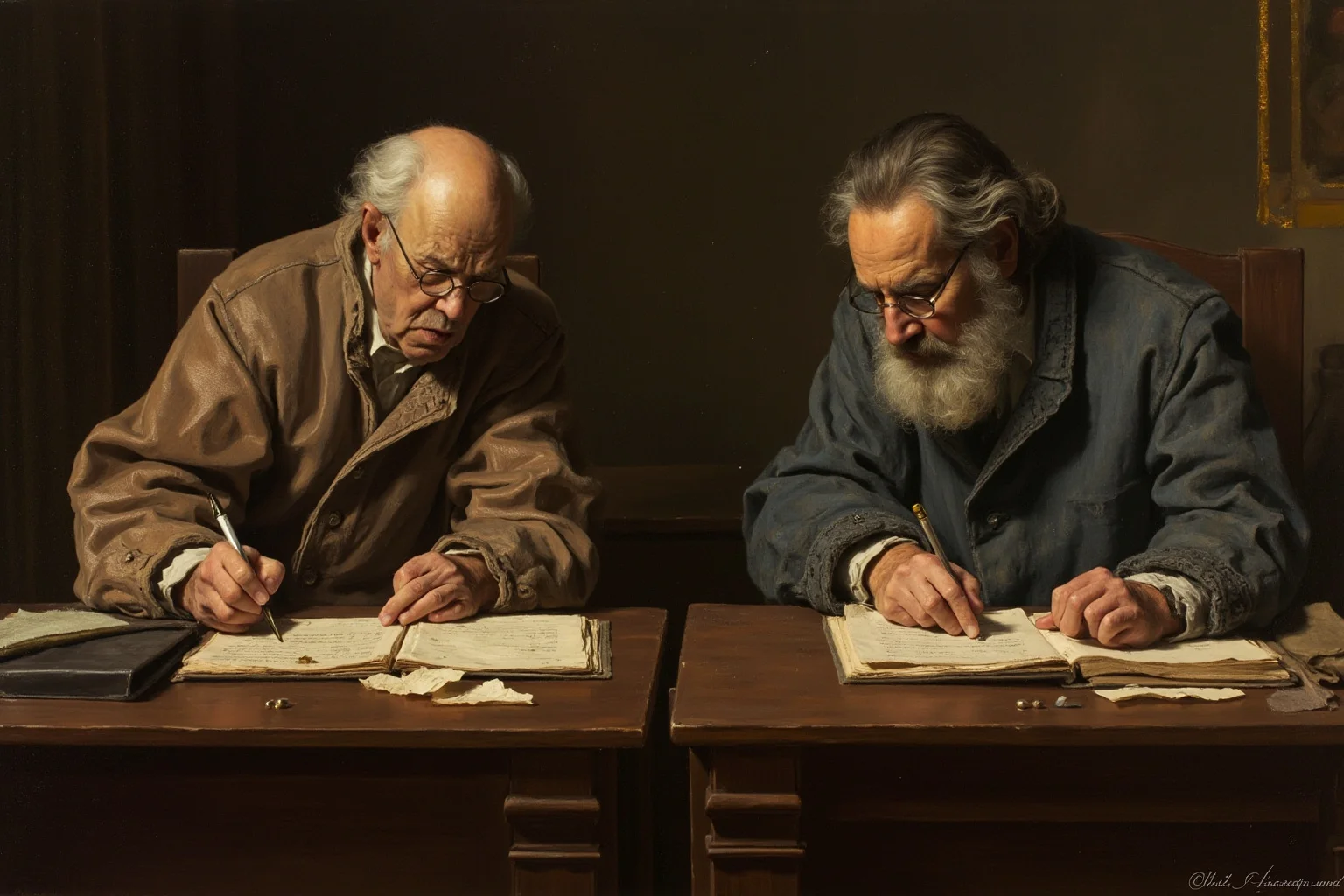 Best Insults in History: 23 Legendary Put-Downs and the Stories Behind Them 12 Two Enlightenment-era philosophers exchanging letters at opposite writing desks, one looking exasperated