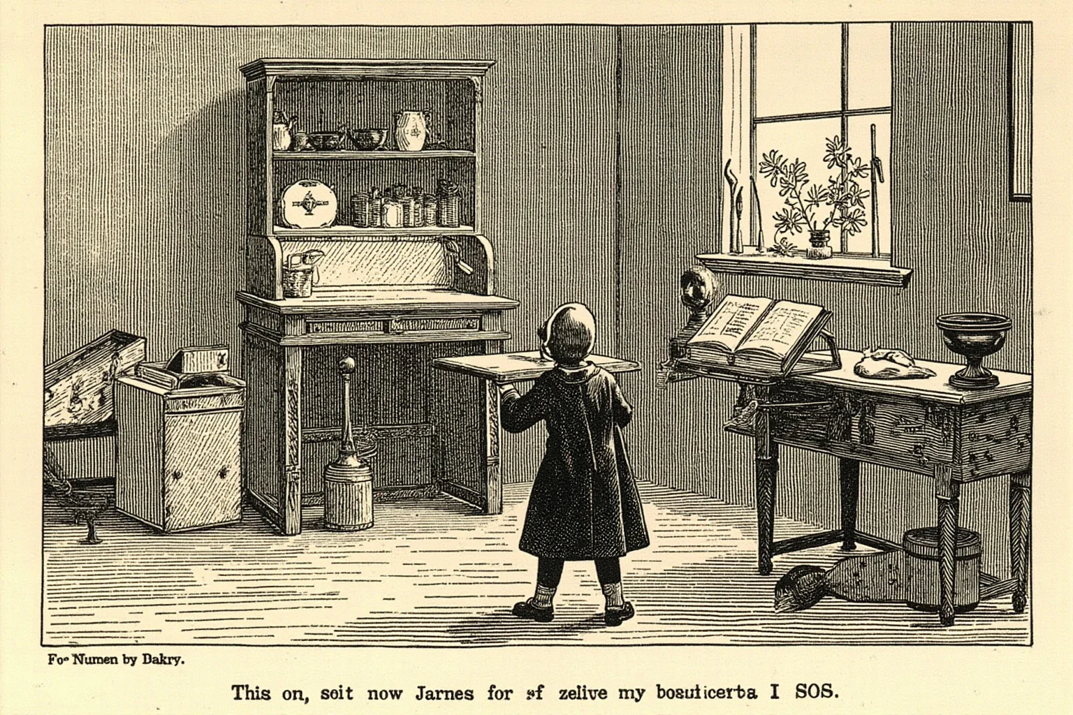 Vintage-style illustration of a 19th-century dentist's office with dental tools, subtly hinting at a surprising side hobby