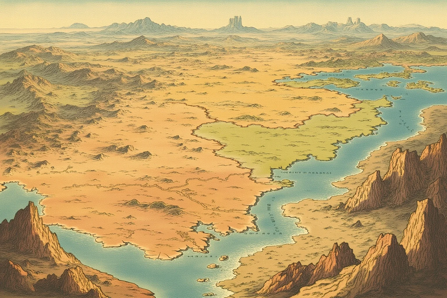 It's In The Name: Why Alexander The Great Is Considered History's Greatest General 17 Wide illustrated map-style image showing ancient territory stretching across mountains, deserts, and coastlines