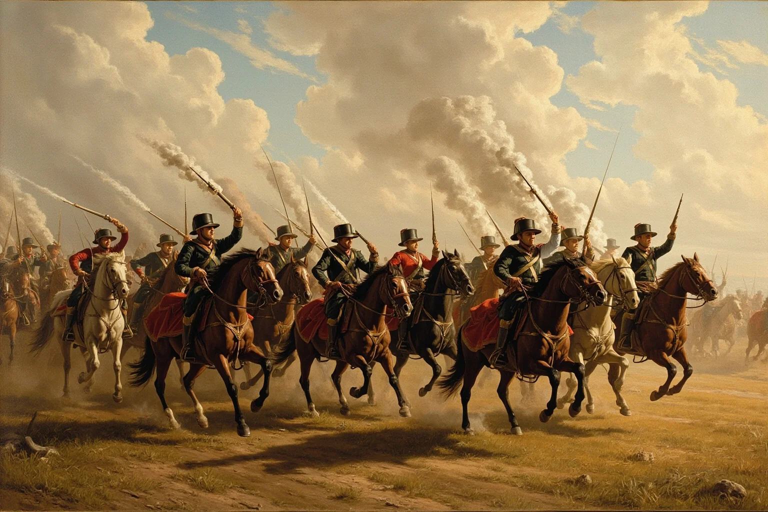 Military Tactics That Seemed Brilliant: 20 That Were Pure Desperation 18 16th-century cavalry soldiers performing the caracole maneuver, firing pistols and wheeling away in formation, Renaissance battlefield