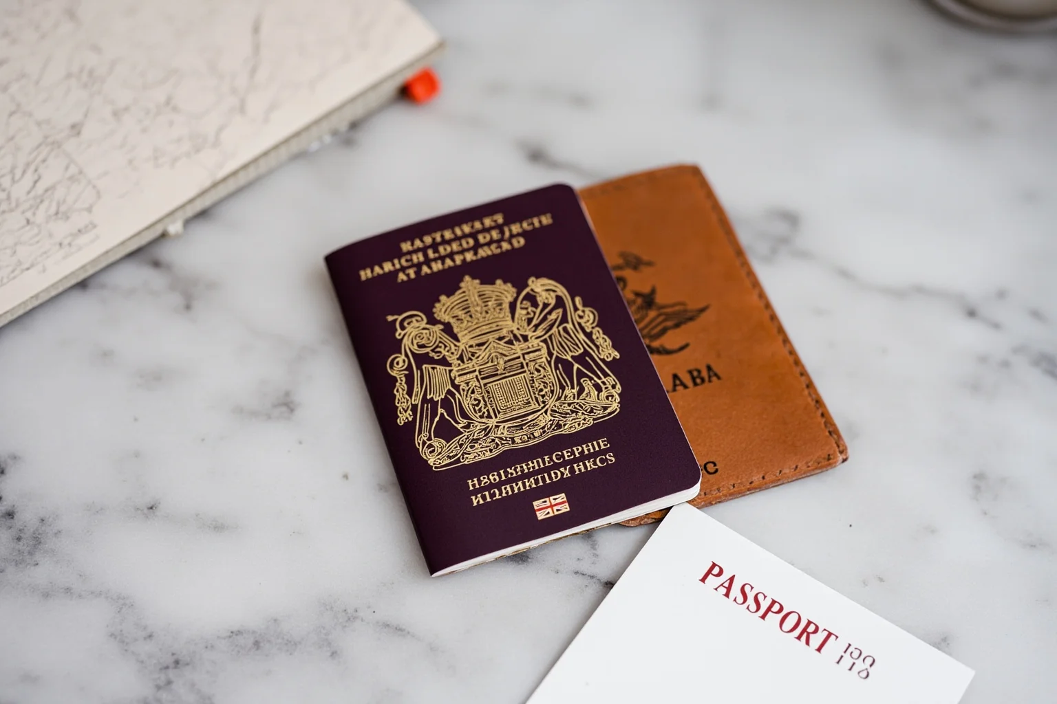 Facts You Didn't Know About Queen Elizabeth II, the World's Second-Longest Reigning Monarch 12 A British passport and a leather driving licence on a marble table, formal still life