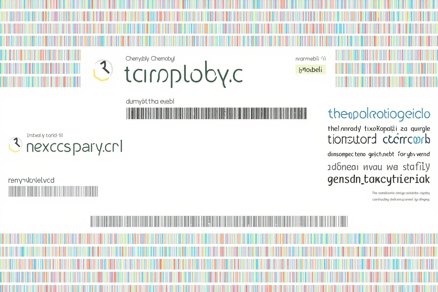 A collage of search bars and typo variations like 'Cynobel' and 'Cherylnobl' next to the correct spelling 'Chernobyl', infographic style.