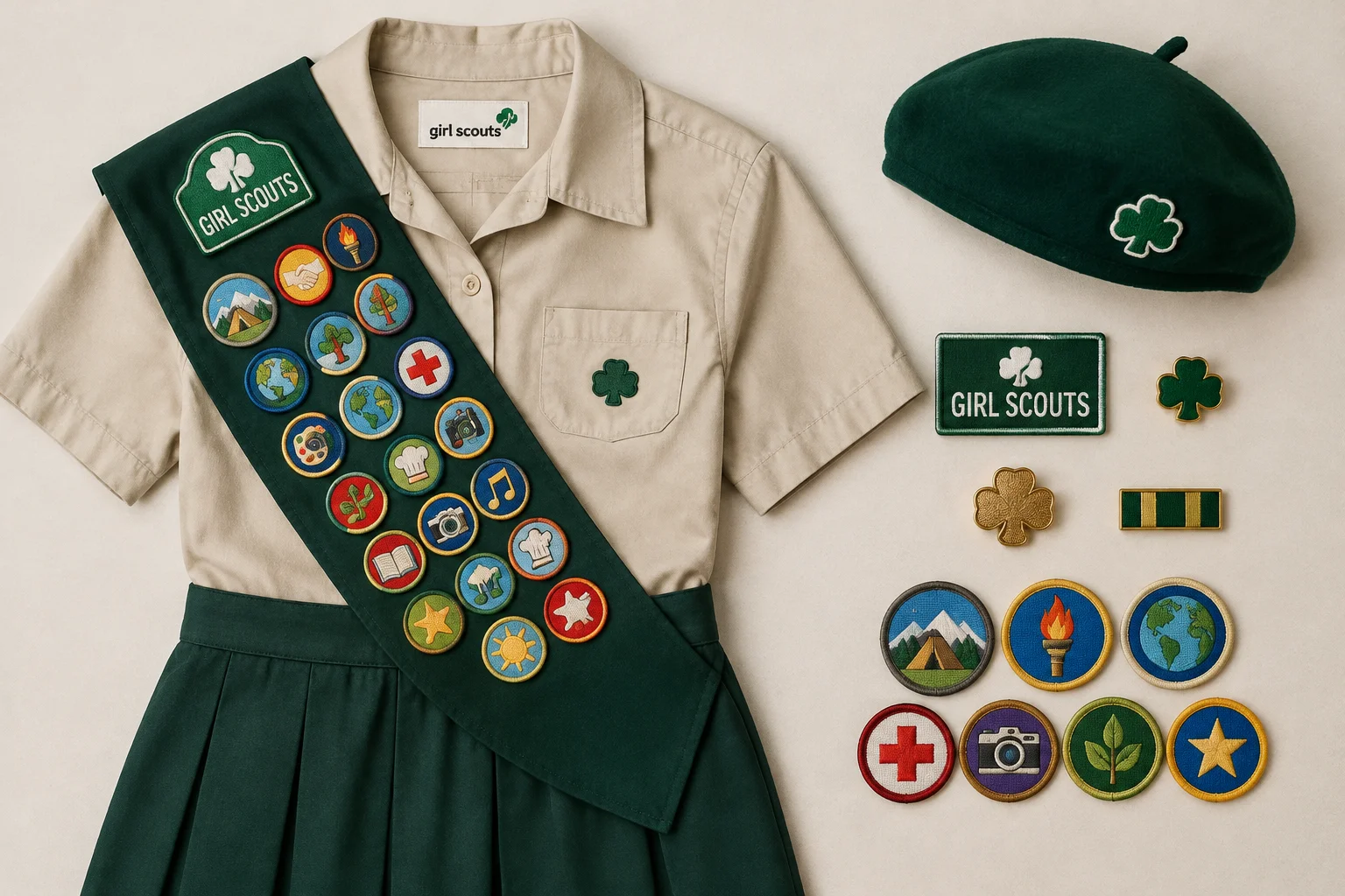 The Horrifying Camp Scott Incident That Still Haunts Oklahoma 13 A Girl Scout uniform and badges, symbolizing the victims' involvement.