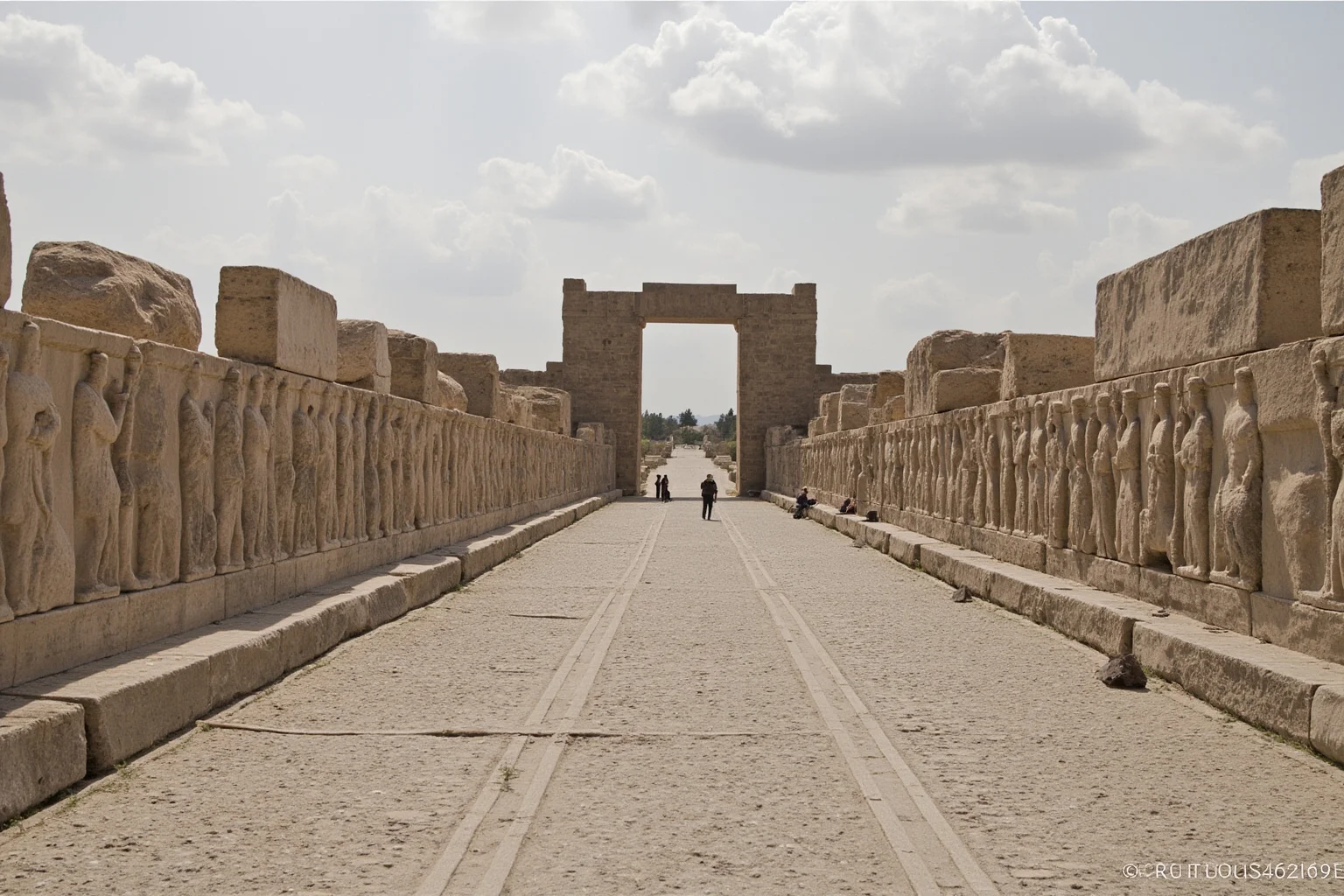 The Fertile Crescent: 20 Ancient Civilizations That Started Society As We Know It 19 Achaemenid Persian palace at Persepolis with reliefs of tribute bearers and the royal road extending outward.