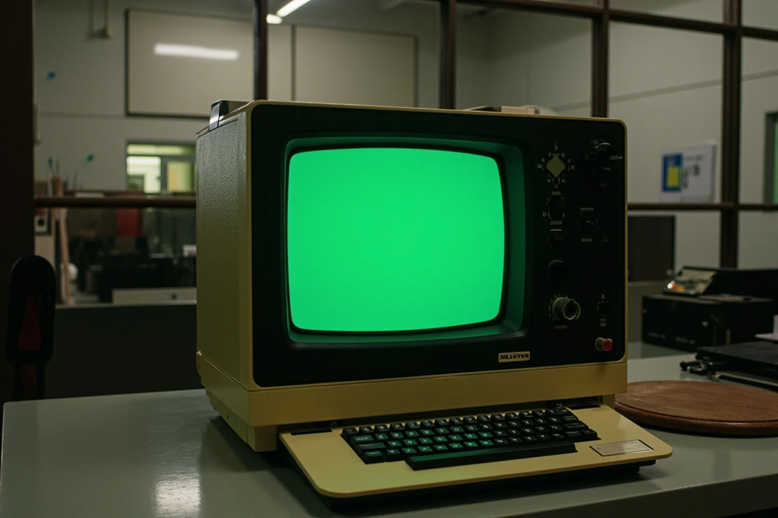 Facts You Didn't Know About Queen Elizabeth II, the World's Second-Longest Reigning Monarch 16 An early computer terminal with a green screen in a 1970s research lab, retro technology aesthetic