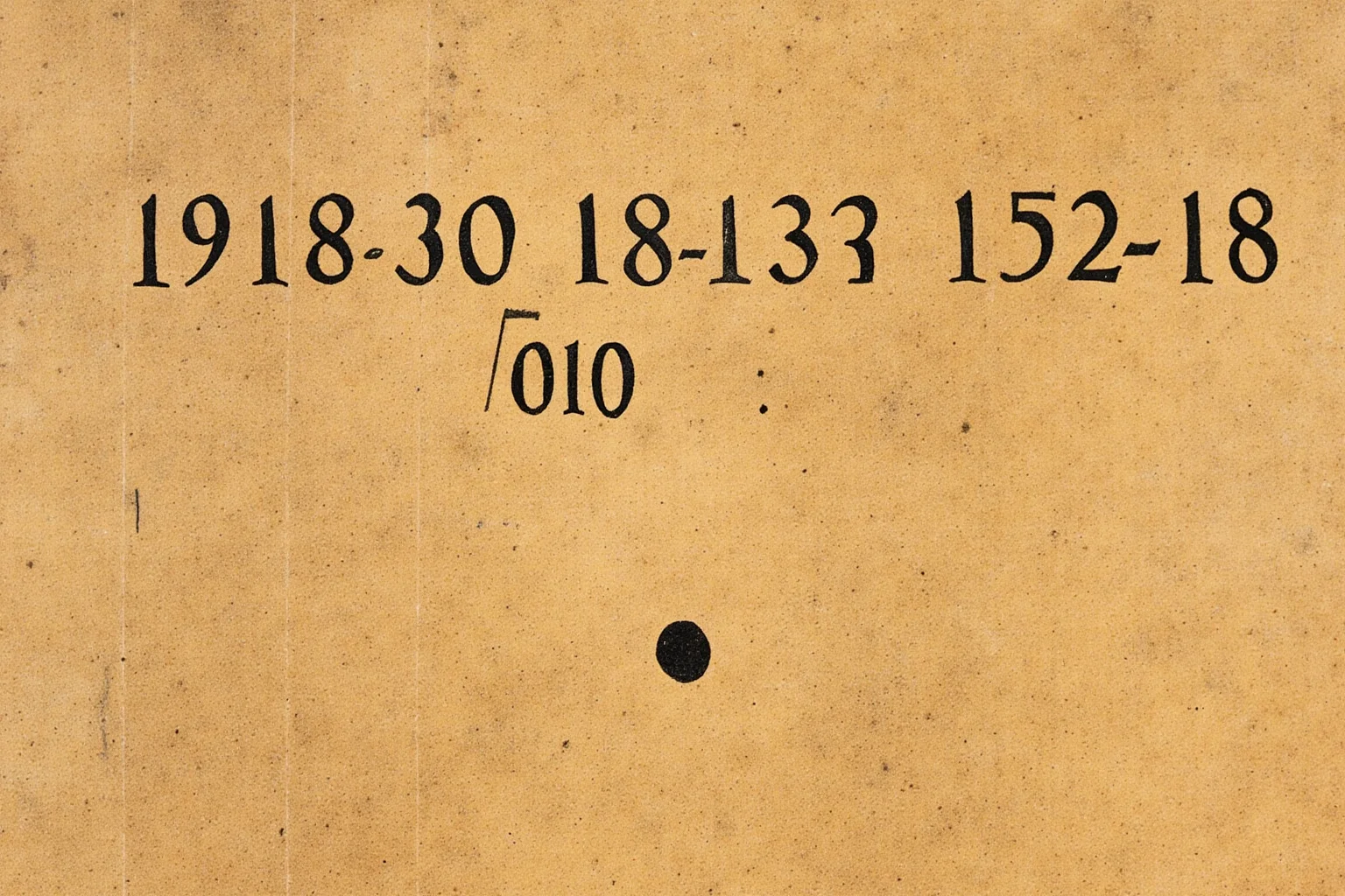 Ancient numerals and a dot symbol for zero written on a birch bark manuscript