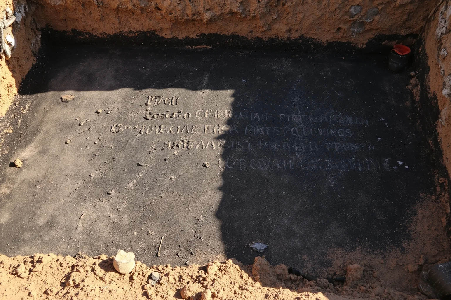 23 Ancient Graffiti Messages That Sound Shockingly Modern 22 Charcoal Latin inscription freshly revealed on a Roman villa wall during excavation, archaeological lighting and tools nearby, no people.