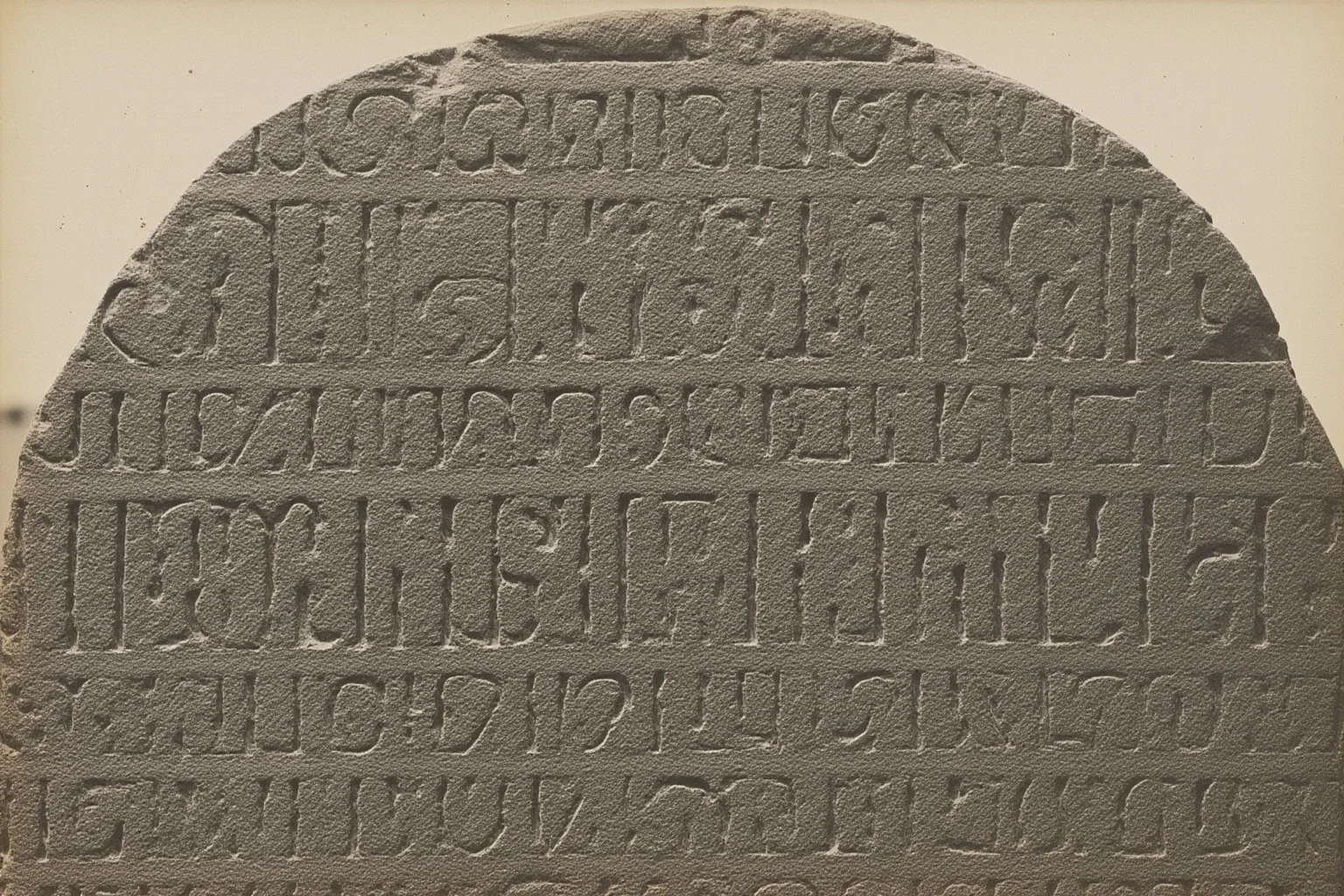 Kensington Runestone with runic inscriptions, Minnesota farm, 1898, photorealistic