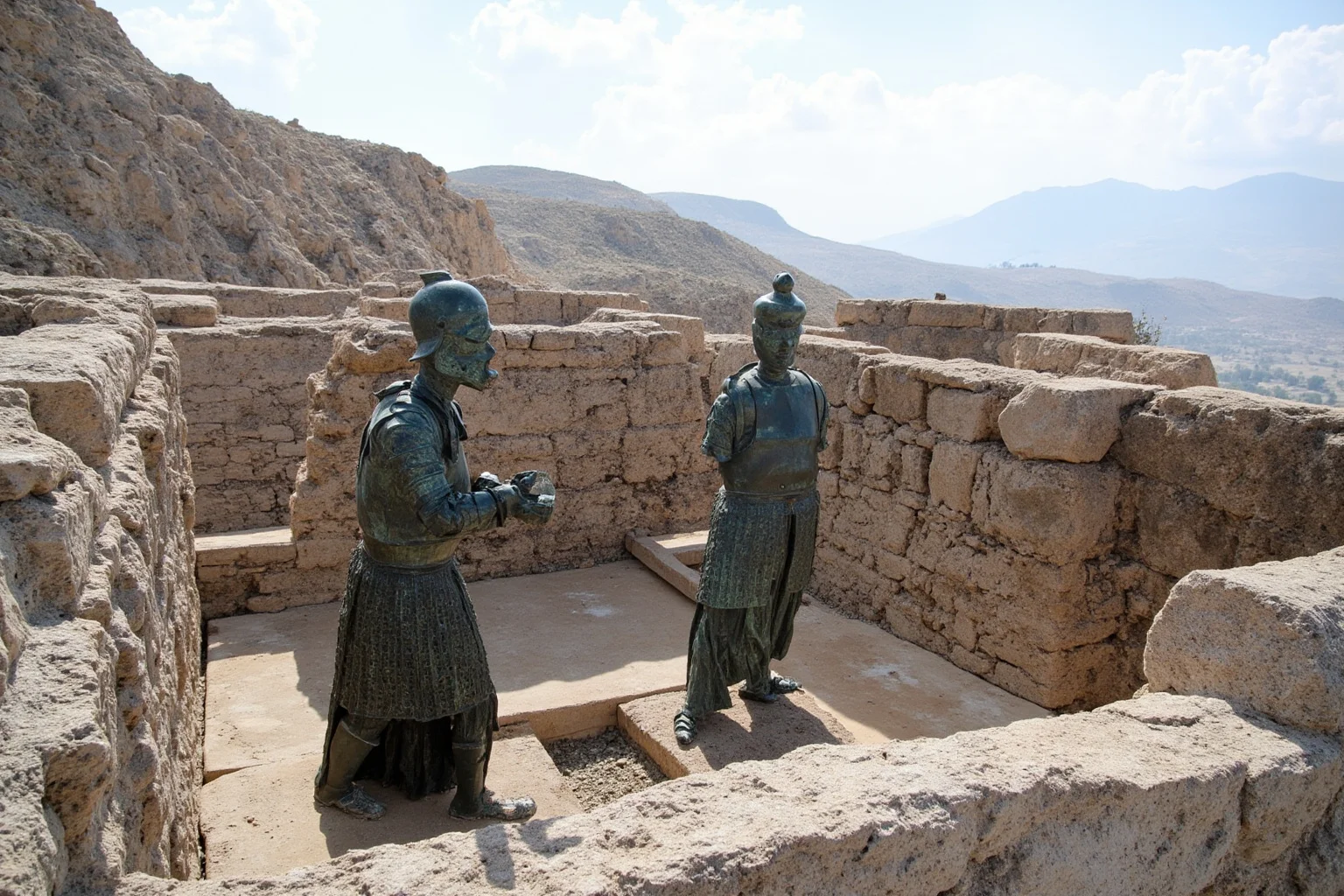 The Fertile Crescent: 20 Ancient Civilizations That Started Society As We Know It 17 Urartian fortress on a rocky outcrop above Lake Van, stone walls and bronze armor displayed.